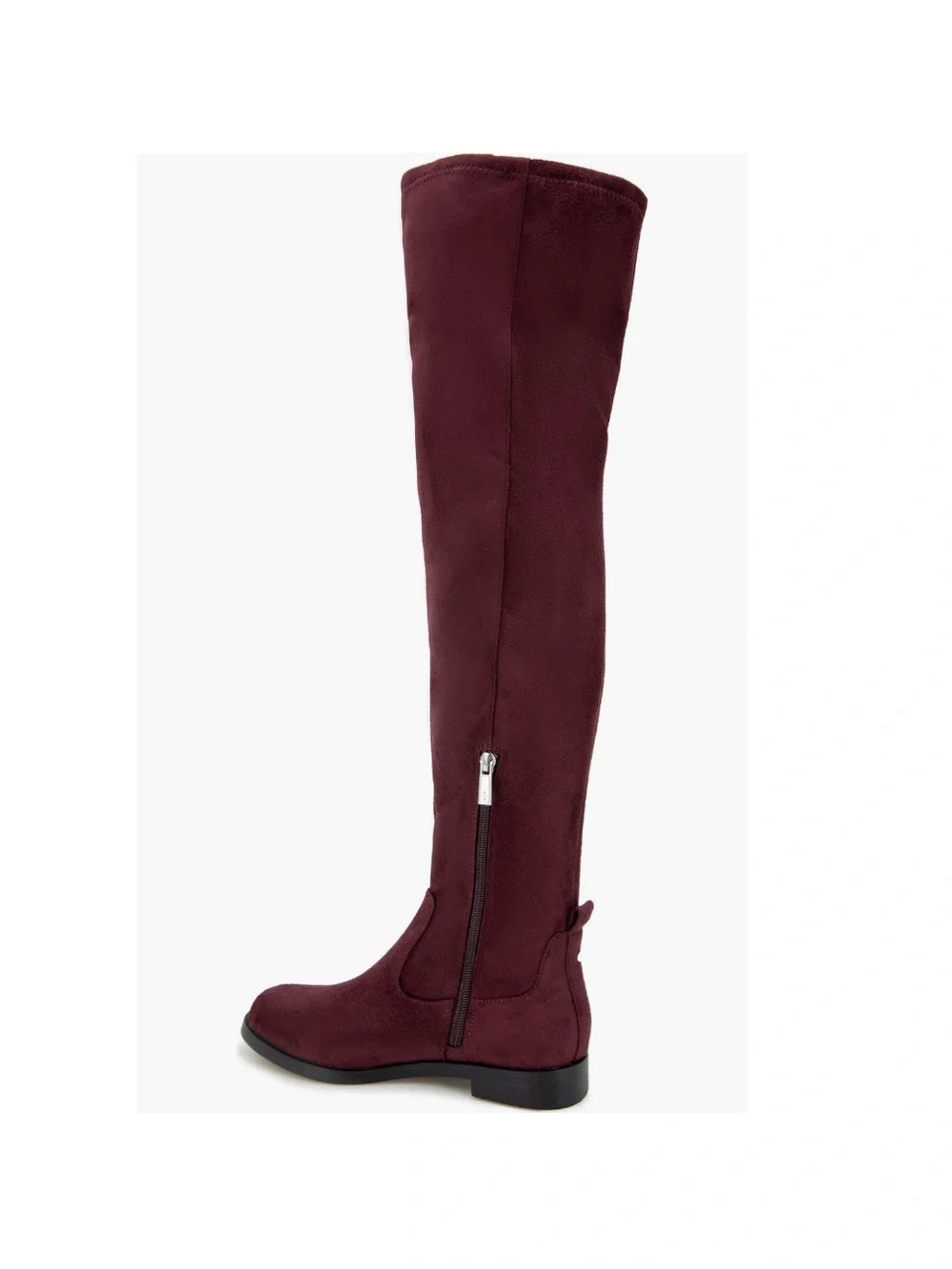 Reaction Kenneth Cole Windy Knee High Boots Burgundy Micro Suede Women’s Size 8